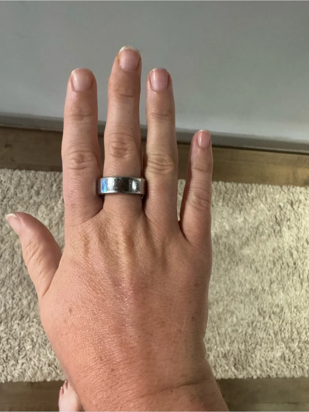 Silver Oura Ring 4, size 8